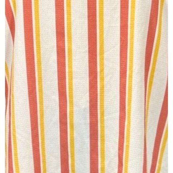 Pink‎ Rose Gauzy Tank Top Size Small Striped Lagenlook Coastal Wild Child - Picture 5 of 6